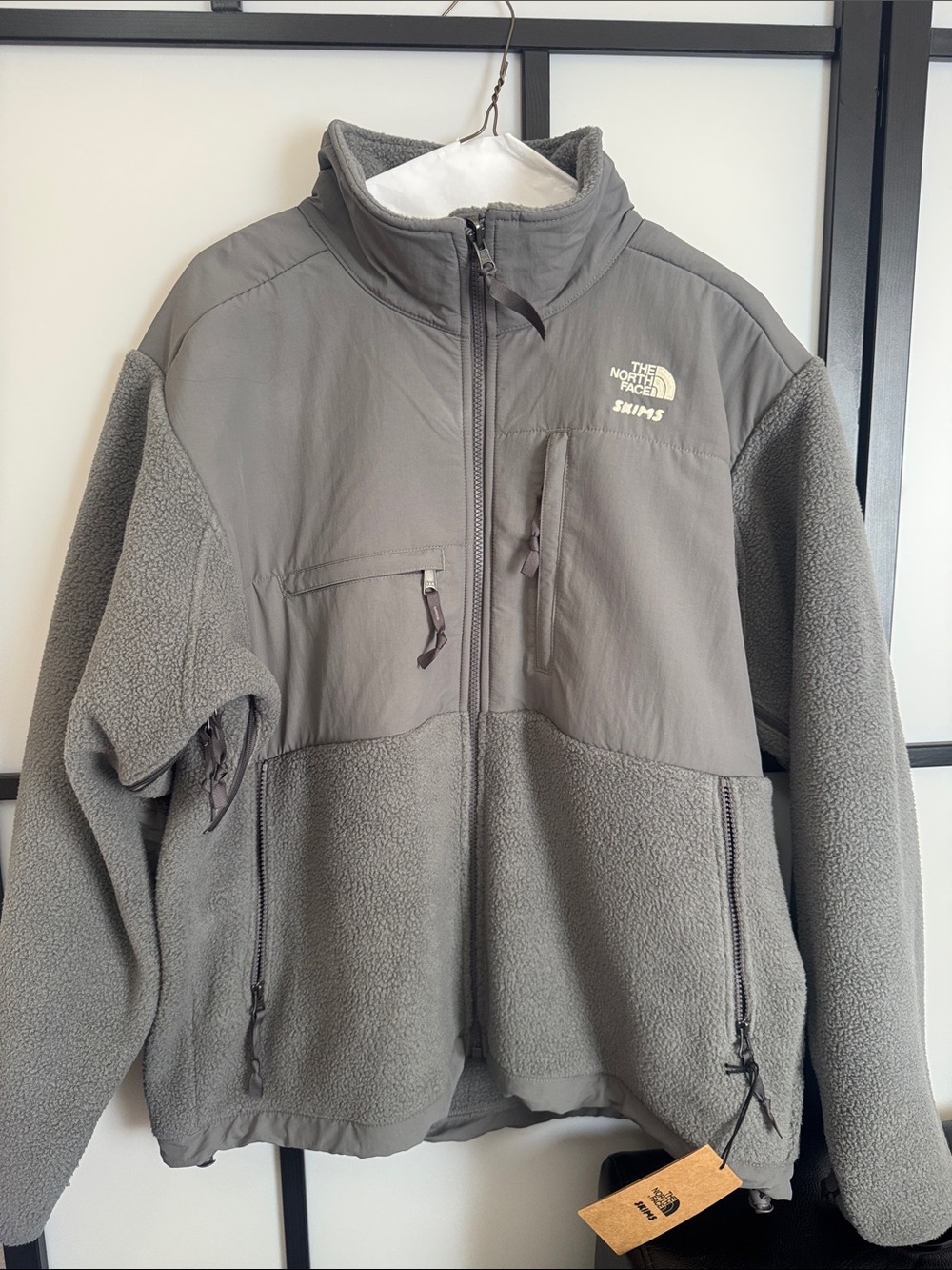 THE NORTH FACE X SKIMS 1995 DENALI FLEECE JACKET , GUNMETAL